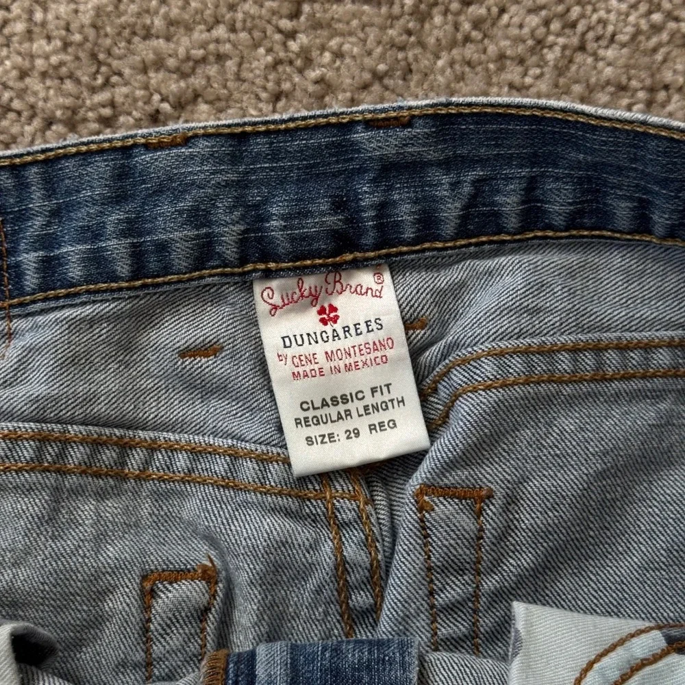 Vintage Lucky Brand Red Label Dungarees Relaxed Fit Denim Mexico Size 31x32